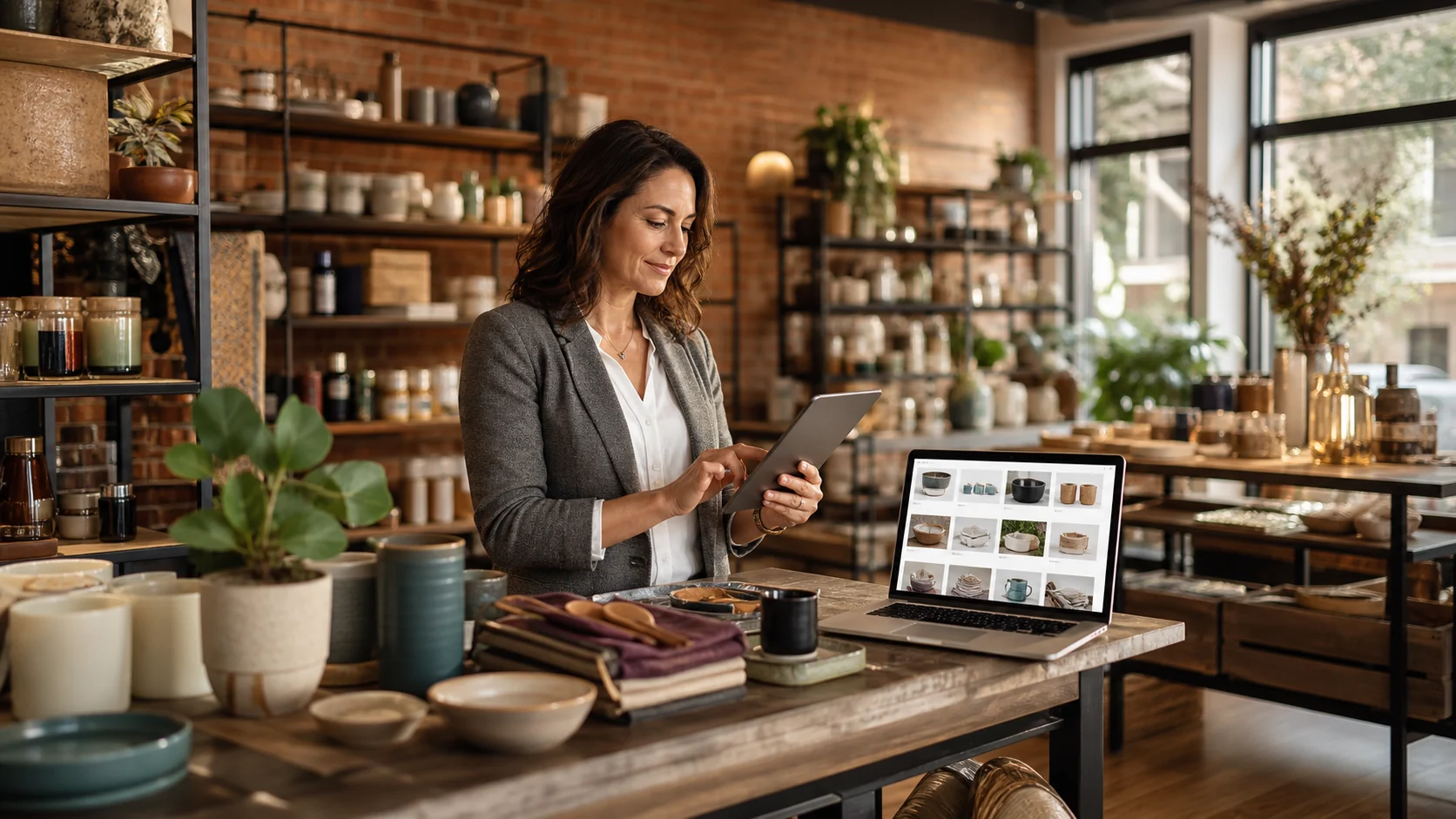 Independent specialty retailer managing in-store and online sales